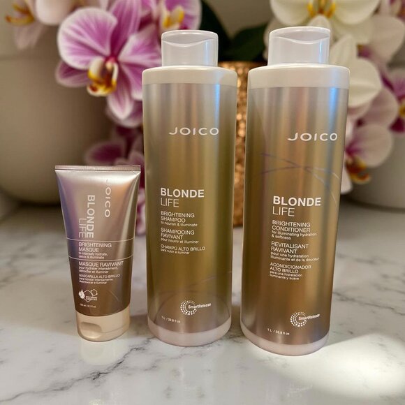 Joico Blonde Life Brightening Shampoo Conditioner 33.8 oz & Mask 5.1 oz